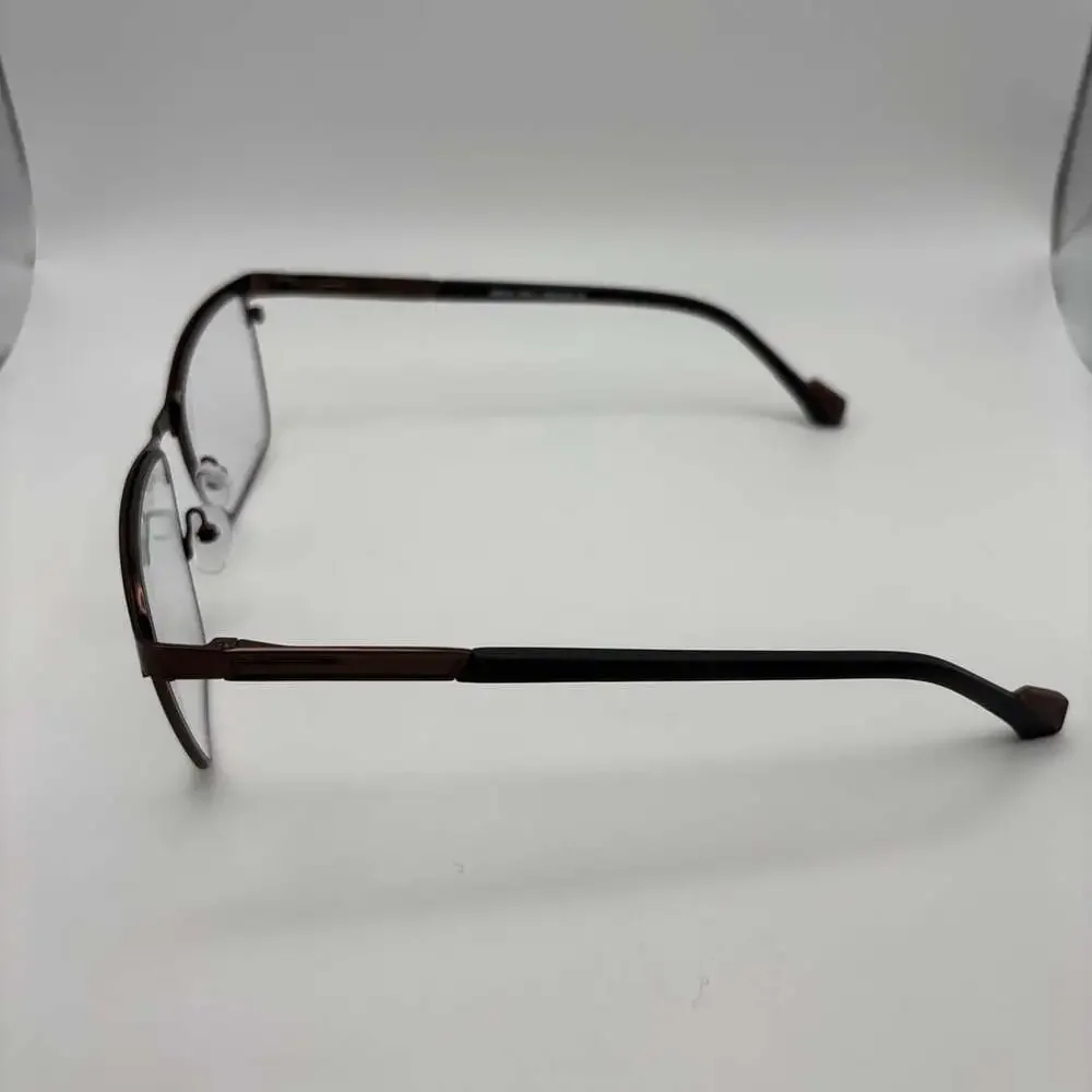 Greg Italy Design 8706 Size 53-18-140 Eyeglasses Frame Brown